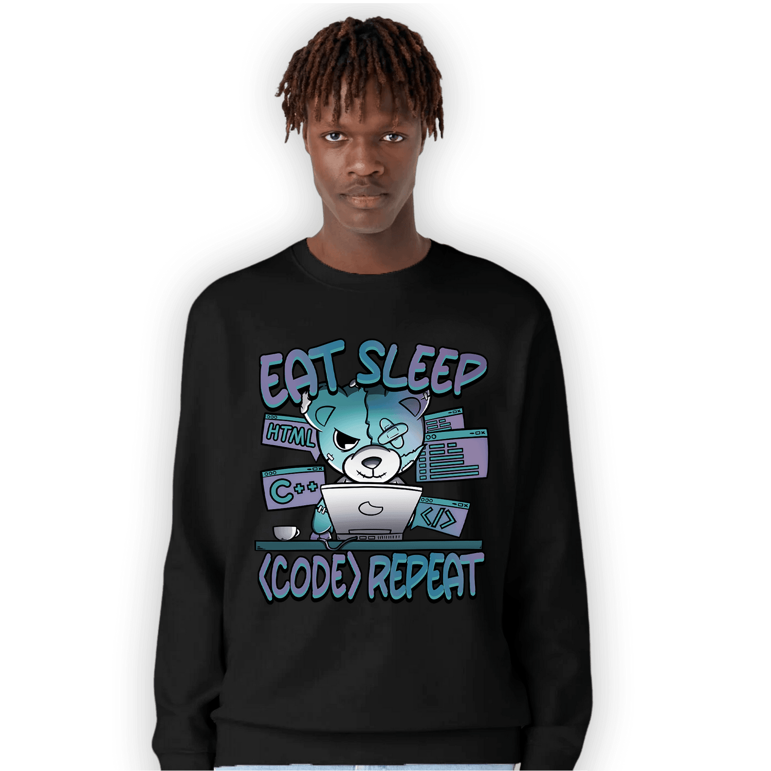 Low Love Letter 14s Sweatshirt Match Eat Sleep Code BER - NastyJamz