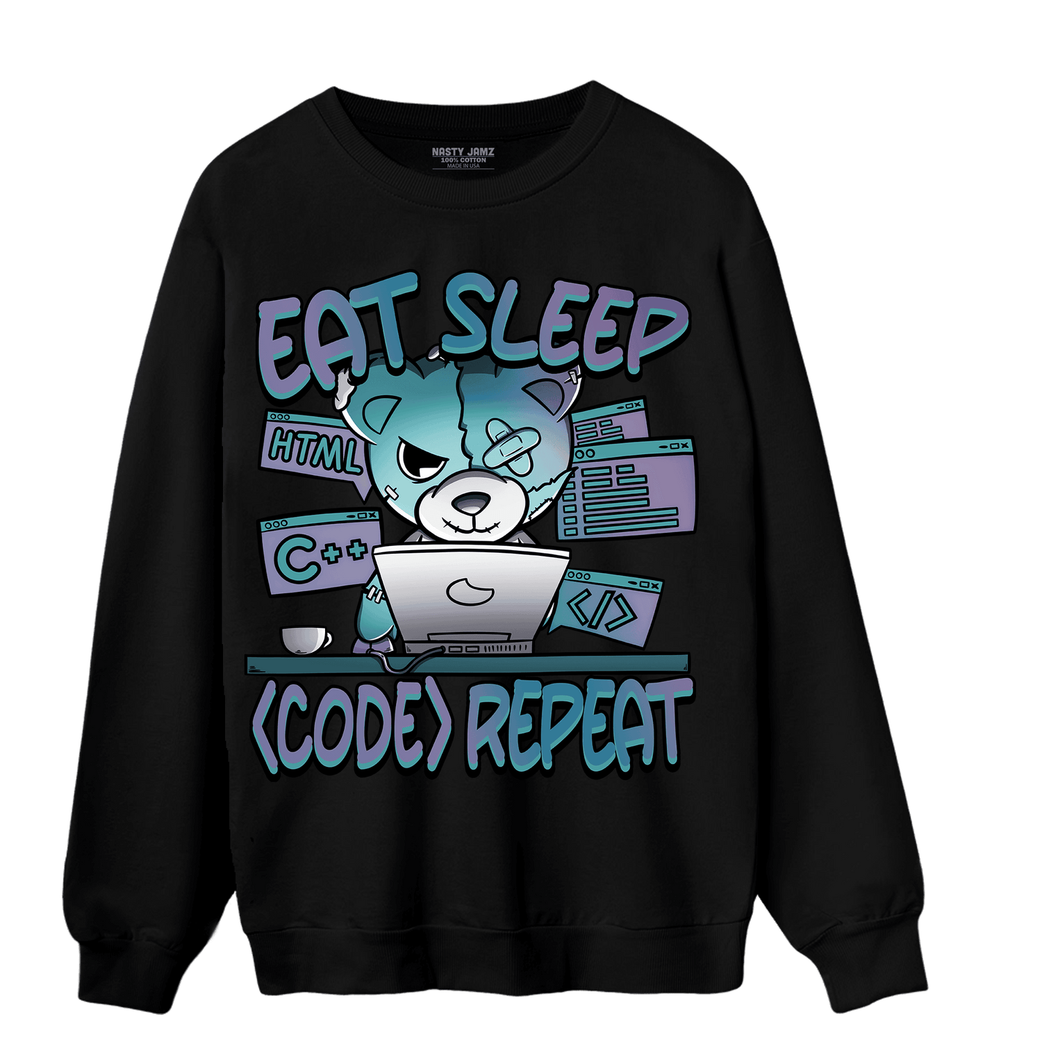 Low Love Letter 14s Sweatshirt Match Eat Sleep Code BER - NastyJamz