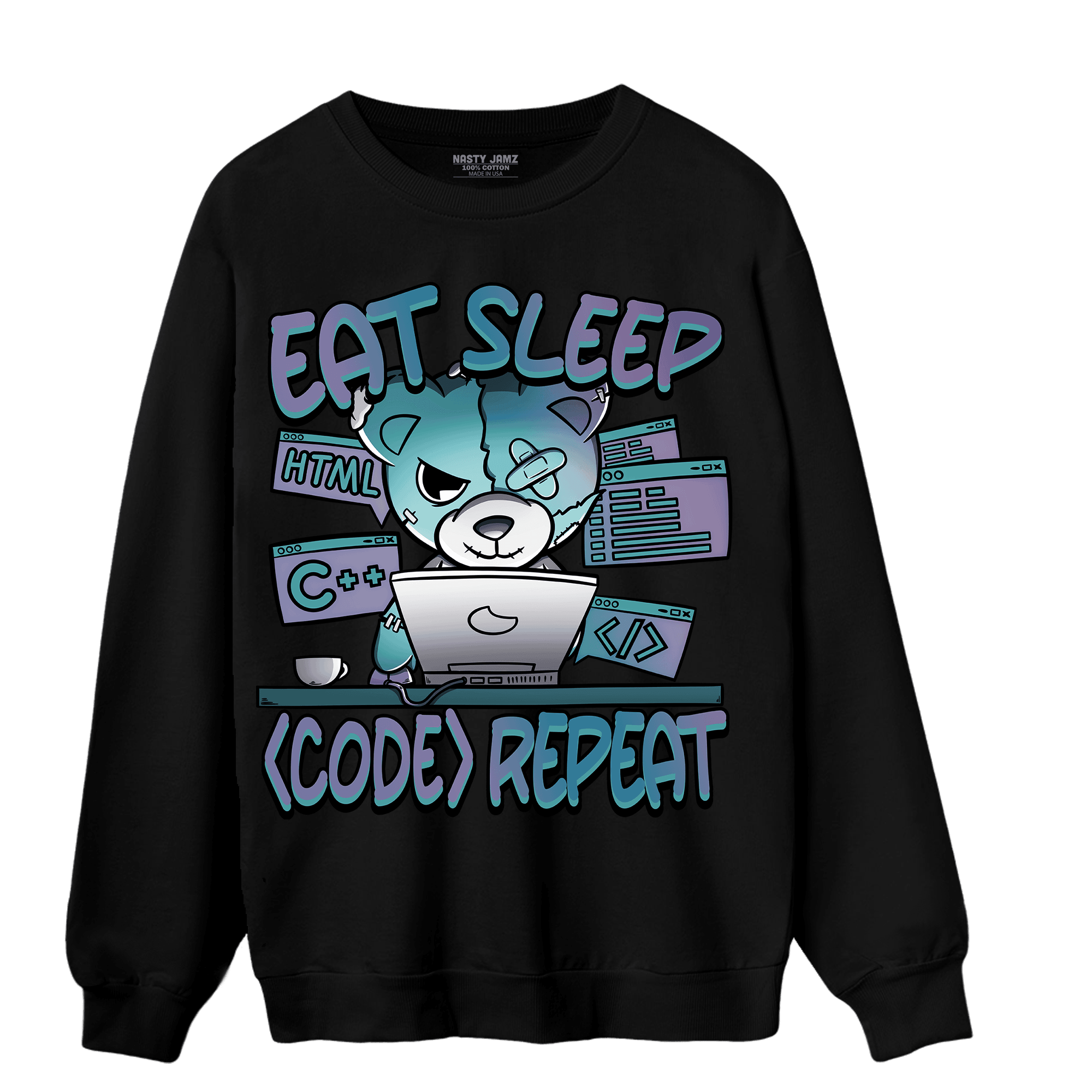 Low Love Letter 14s Sweatshirt Match Eat Sleep Code BER - NastyJamz