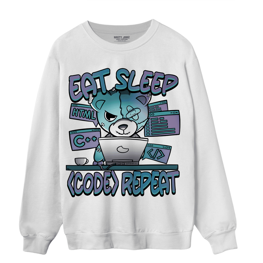 Low Love Letter 14s Sweatshirt Match Eat Sleep Code BER - NastyJamz