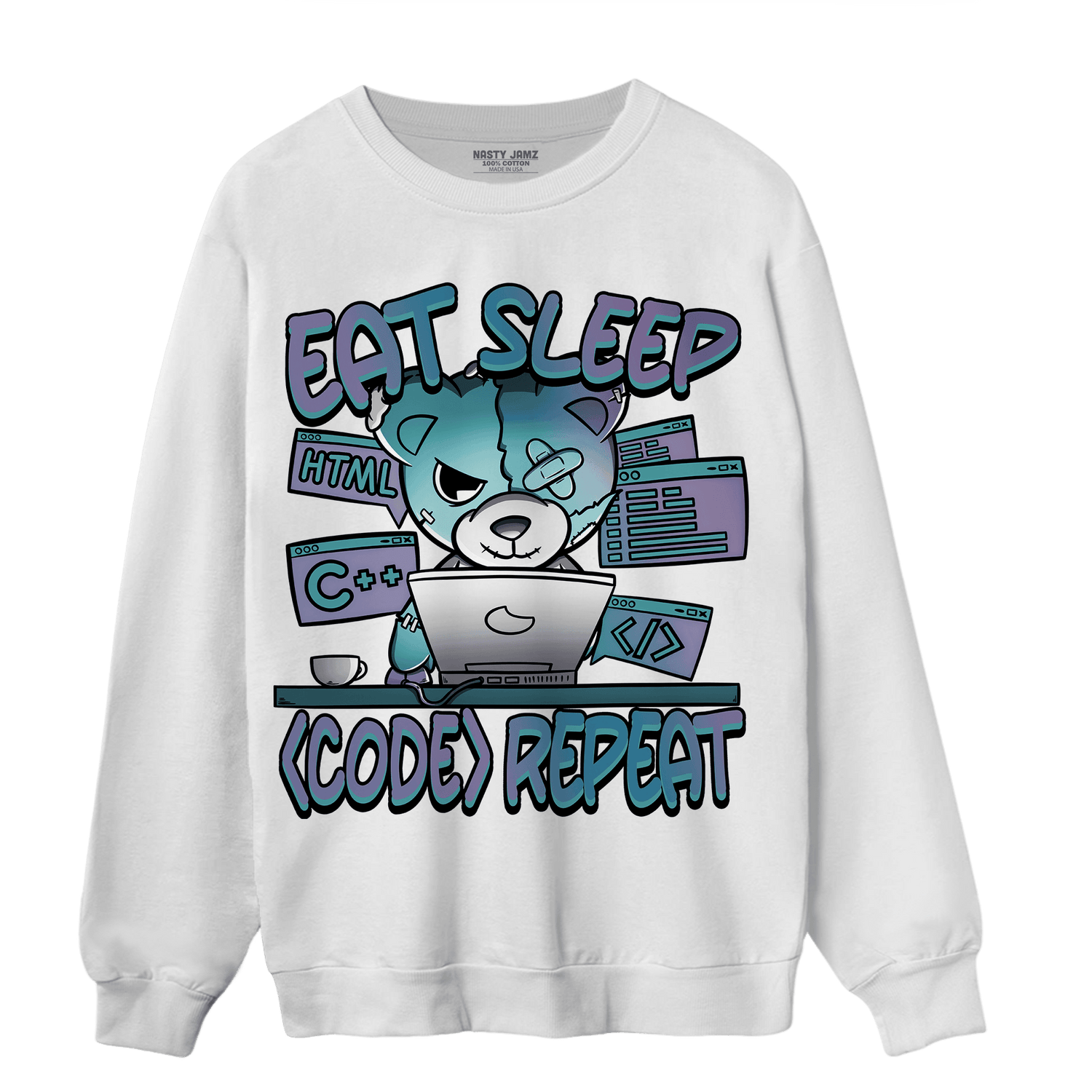Low Love Letter 14s Sweatshirt Match Eat Sleep Code BER - NastyJamz