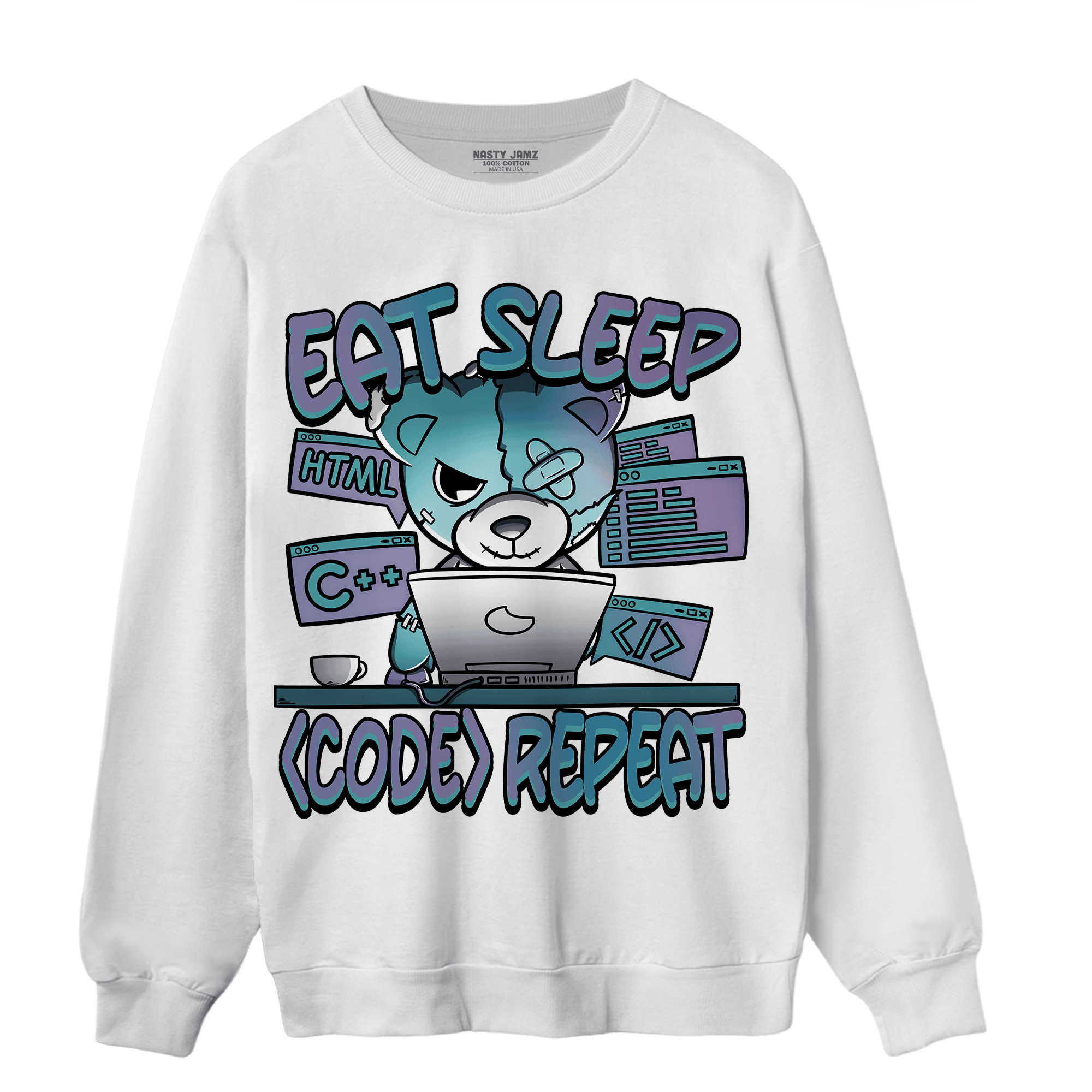 Low Love Letter 14s Sweatshirt Match Eat Sleep Code BER - NastyJamz