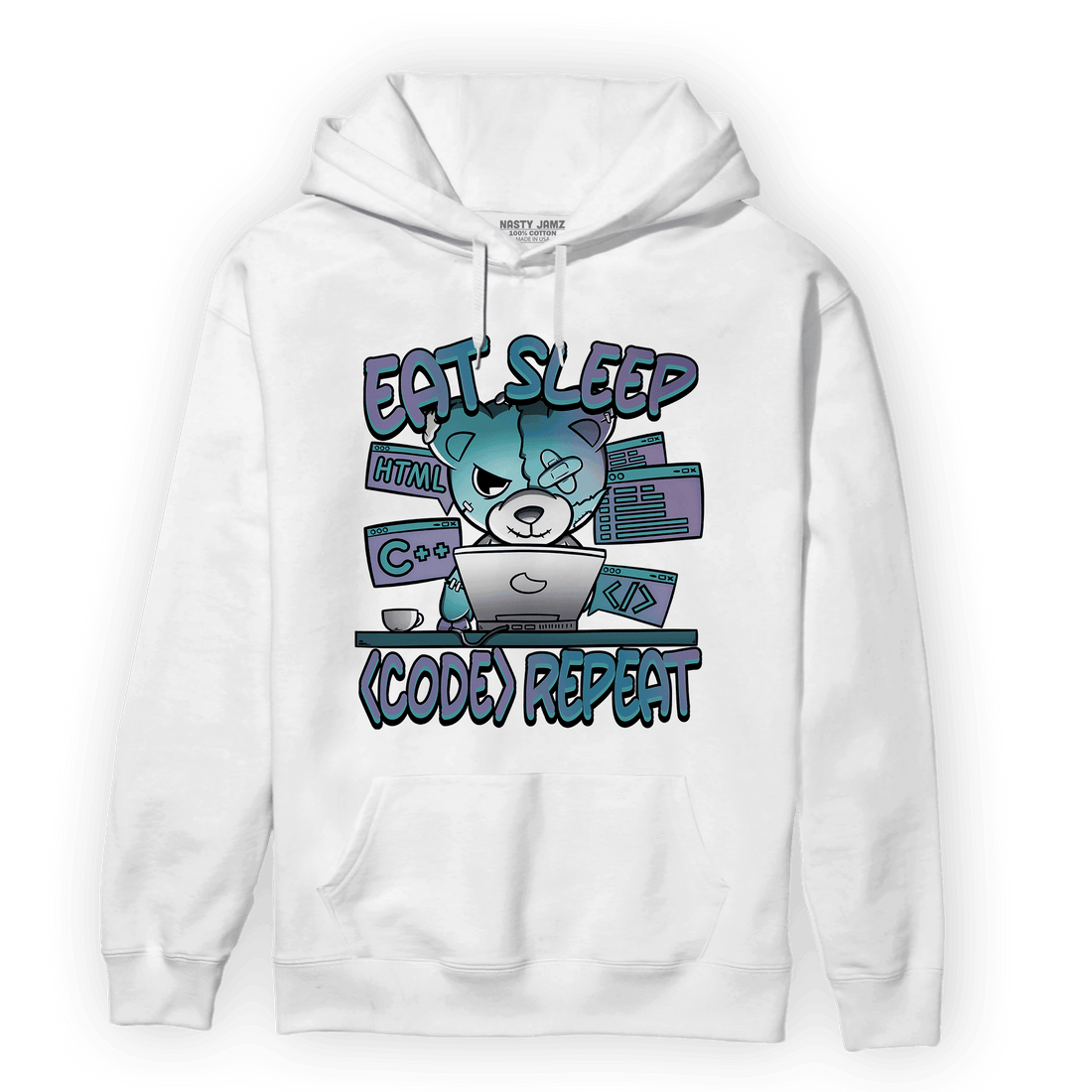 Low Love Letter 14s Hoodie Match Eat Sleep Code BER - NastyJamz