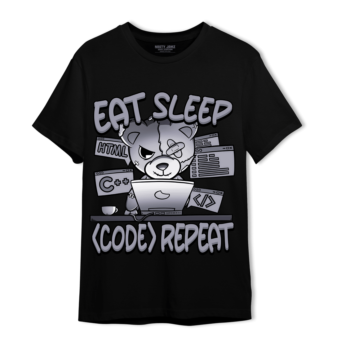 Stealth 14s T Shirt Match Eat Sleep Code BER - NastyJamz