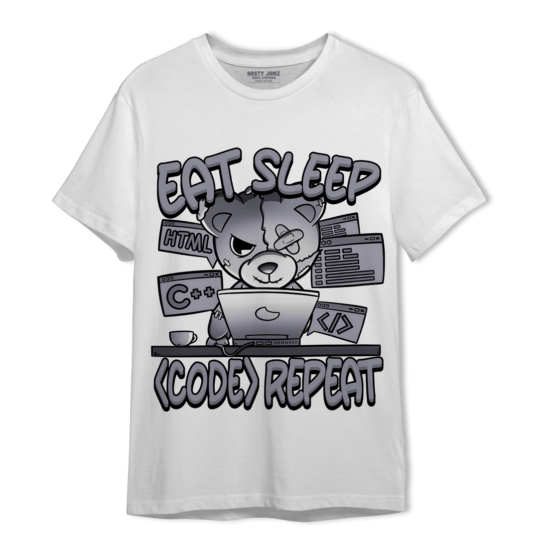 Stealth 14s T Shirt Match Eat Sleep Code BER - NastyJamz