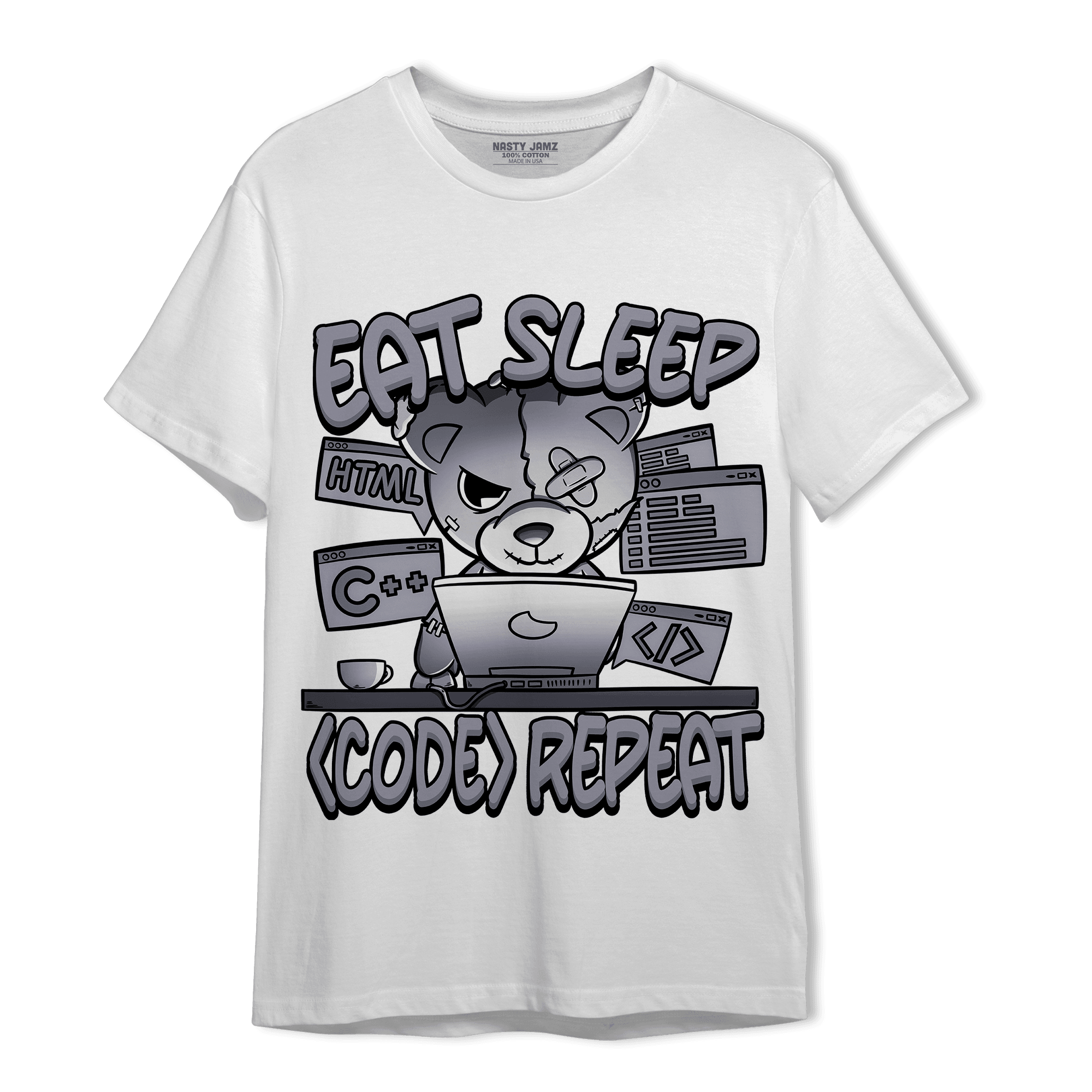 Stealth 14s T Shirt Match Eat Sleep Code BER - NastyJamz