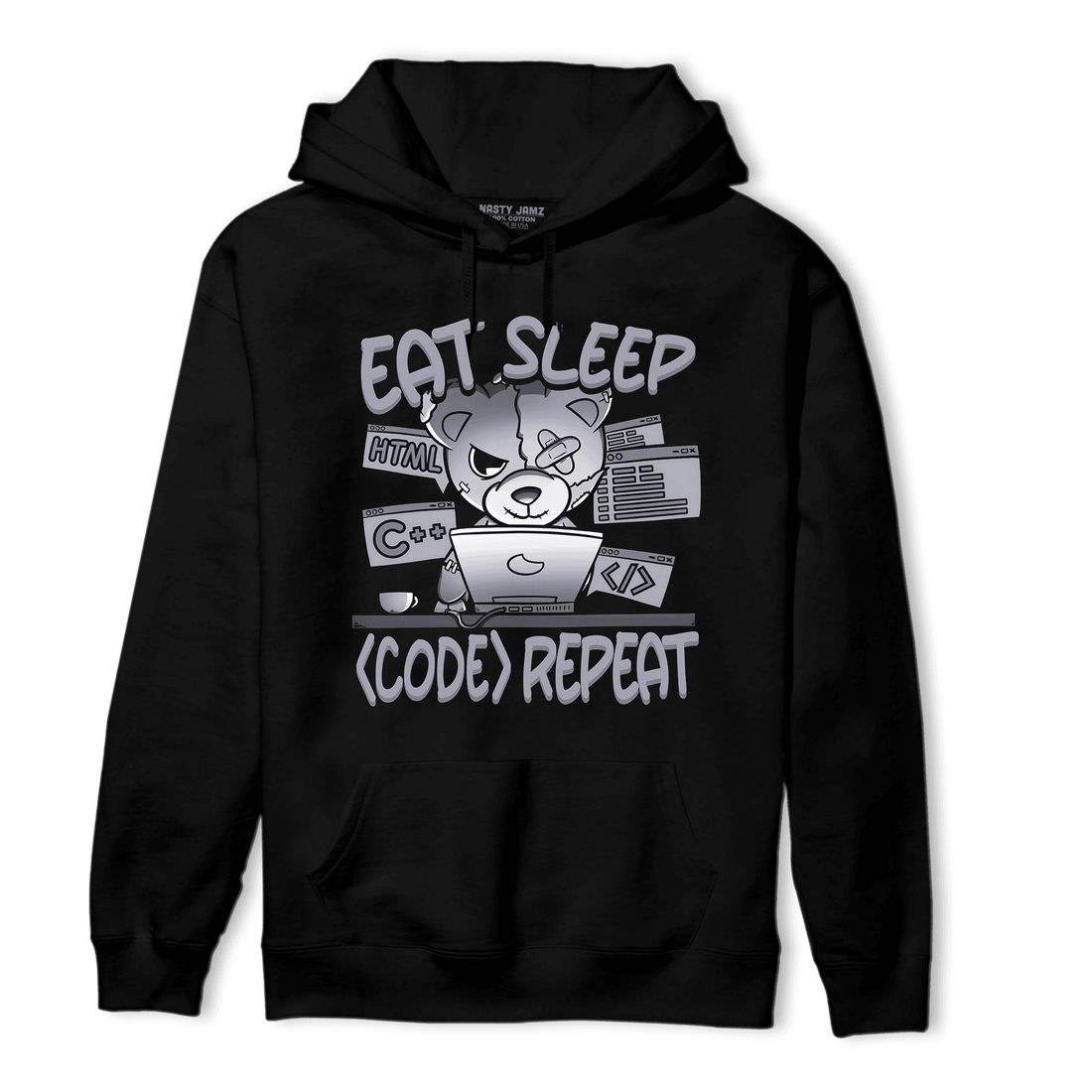 Stealth 14s Hoodie Match Eat Sleep Code BER - NastyJamz