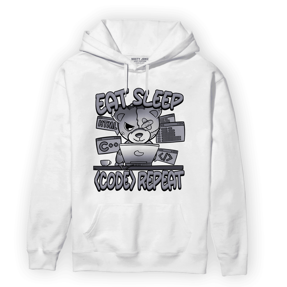 Stealth 14s Hoodie Match Eat Sleep Code BER - NastyJamz