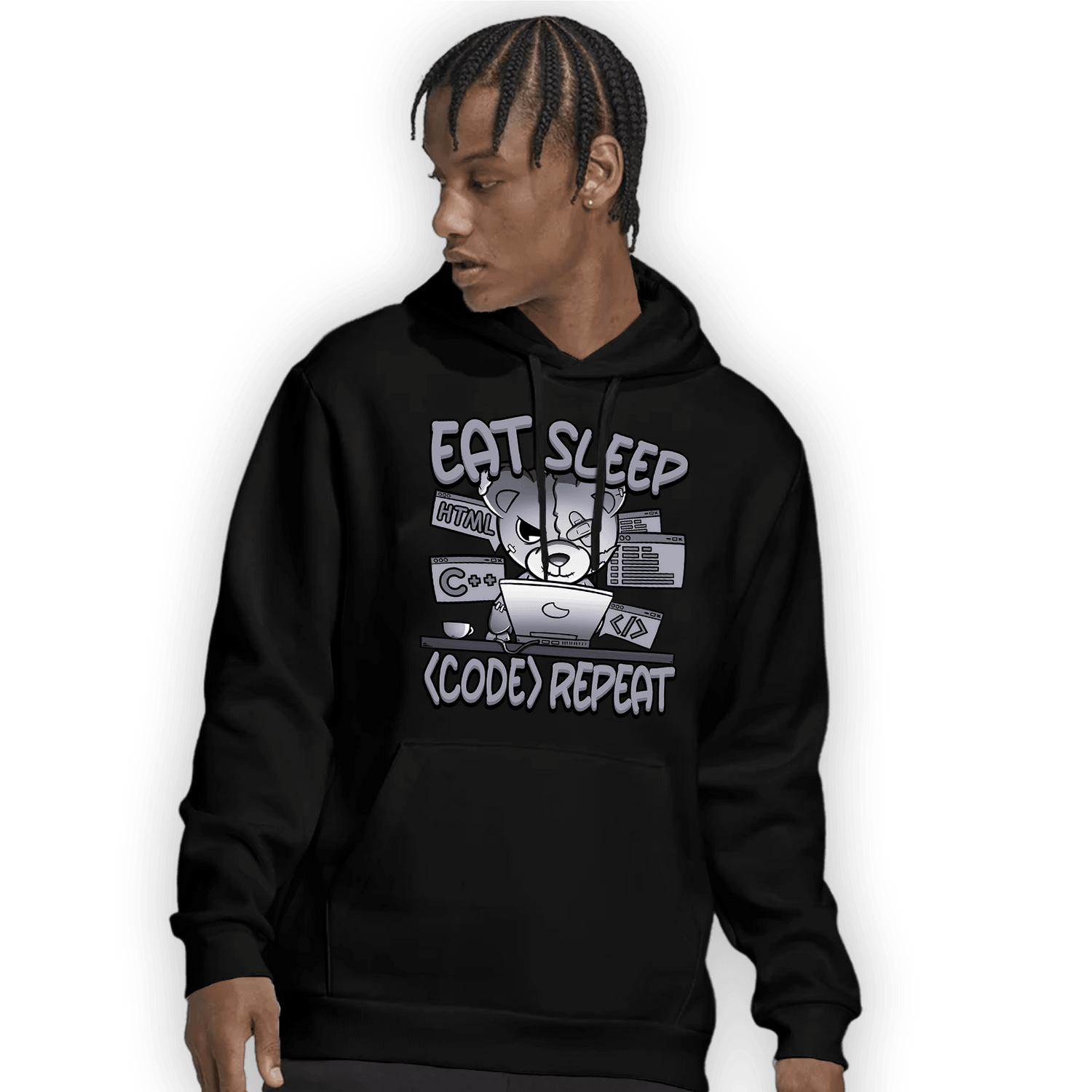 Stealth 14s Hoodie Match Eat Sleep Code BER - NastyJamz