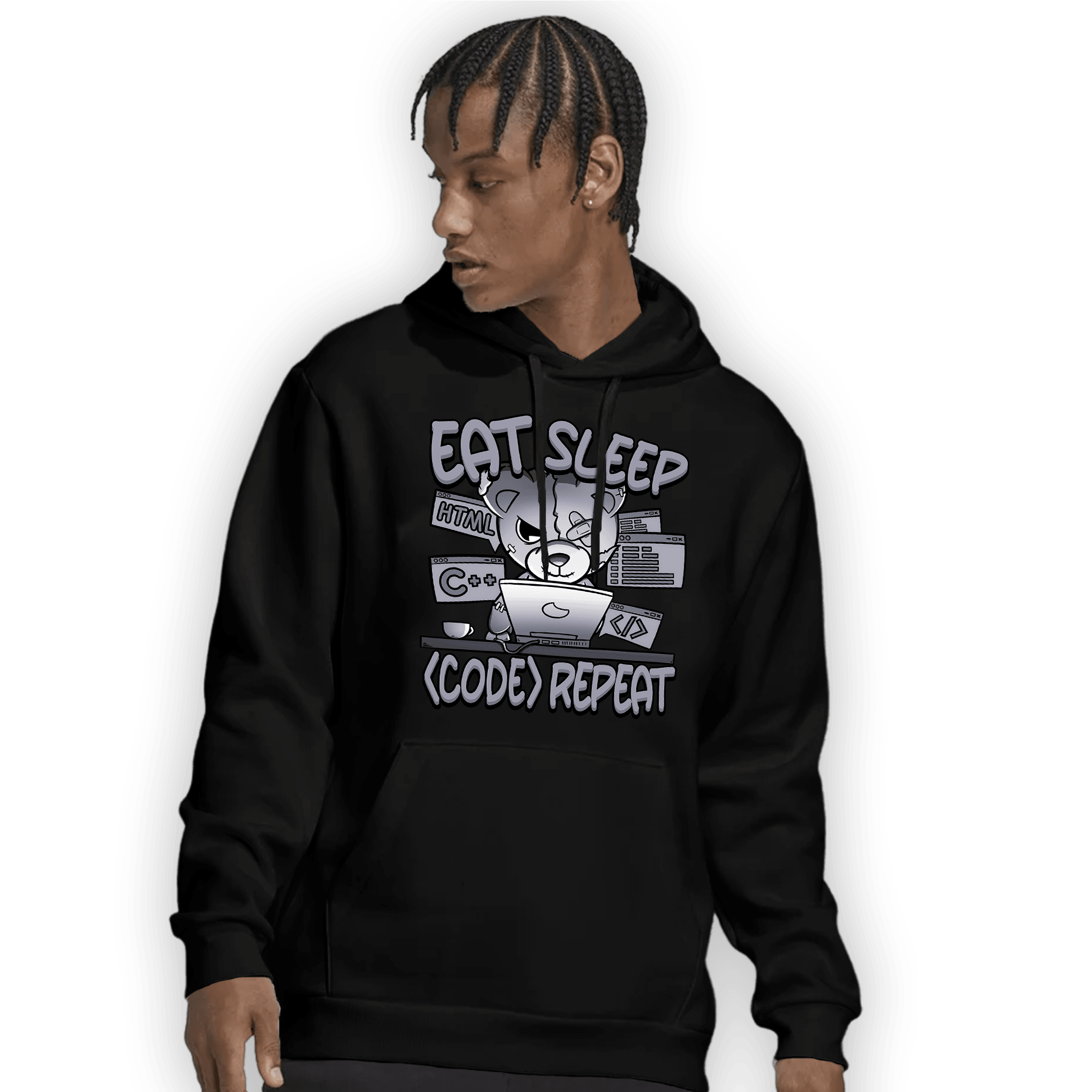 Stealth 14s Hoodie Match Eat Sleep Code BER - NastyJamz