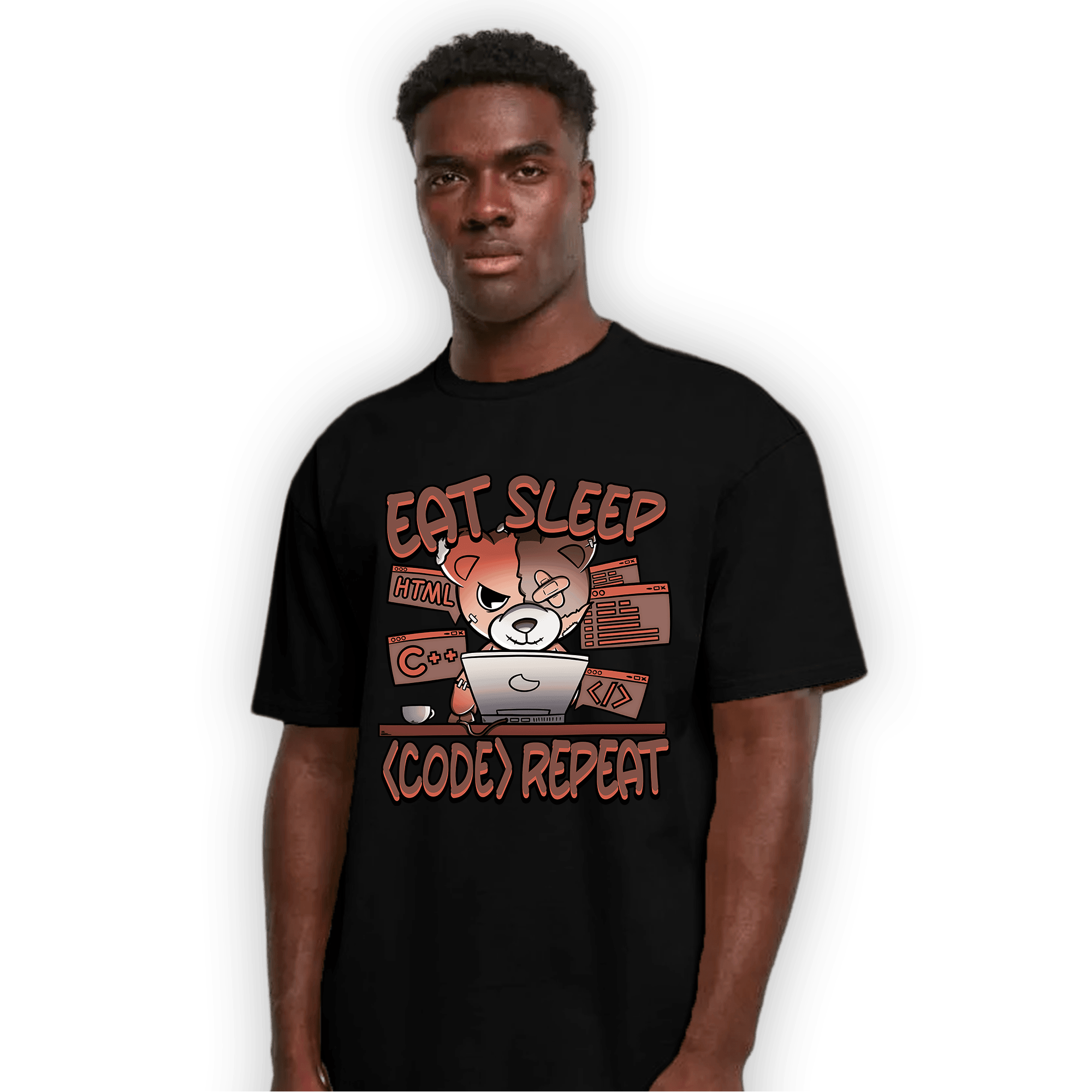 High OG Dusted Clay 1s T Shirt Match Eat Sleep Code BER - NastyJamz