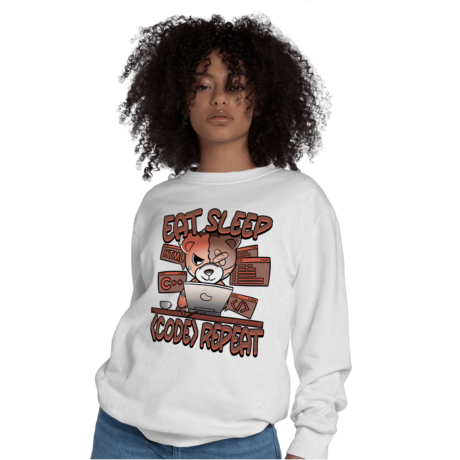 High OG Dusted Clay 1s Sweatshirt Match Eat Sleep Code BER - NastyJamz