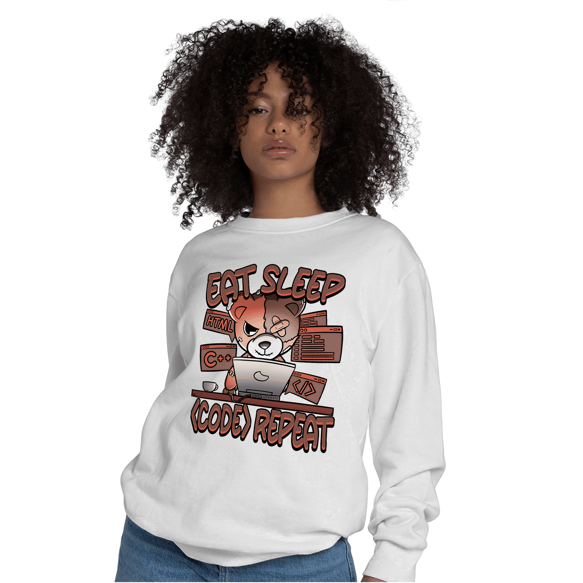 High OG Dusted Clay 1s Sweatshirt Match Eat Sleep Code BER - NastyJamz