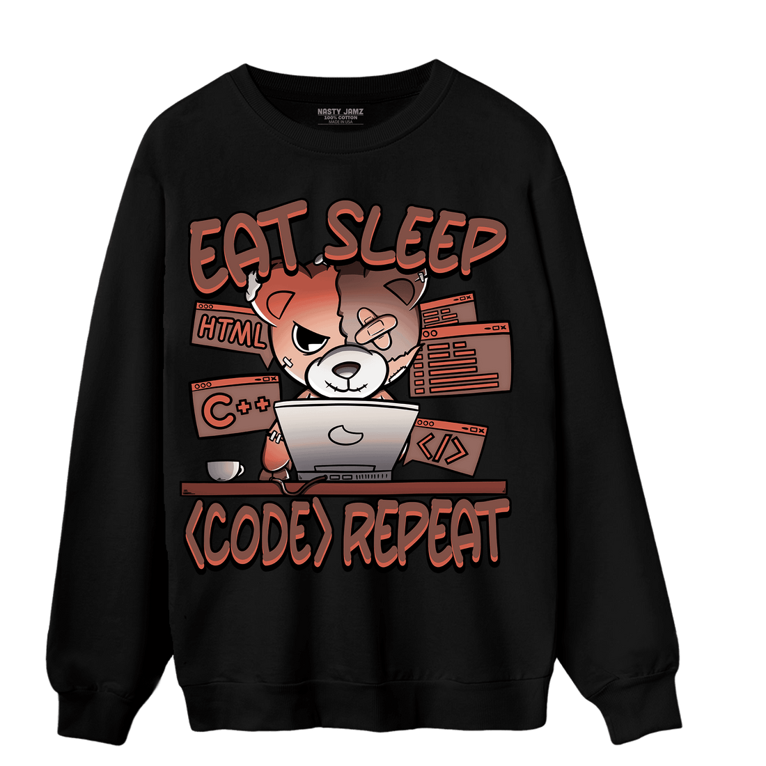 High OG Dusted Clay 1s Sweatshirt Match Eat Sleep Code BER - NastyJamz