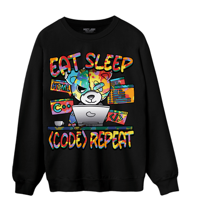 Mid GS Six Championships 1s Sweatshirt Match Eat Sleep Code BER - NastyJamz