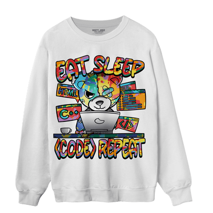 Mid GS Six Championships 1s Sweatshirt Match Eat Sleep Code BER - NastyJamz