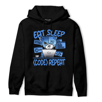 University Blue Toe 1s Hoodie Match Eat Sleep Code BER - NastyJamz