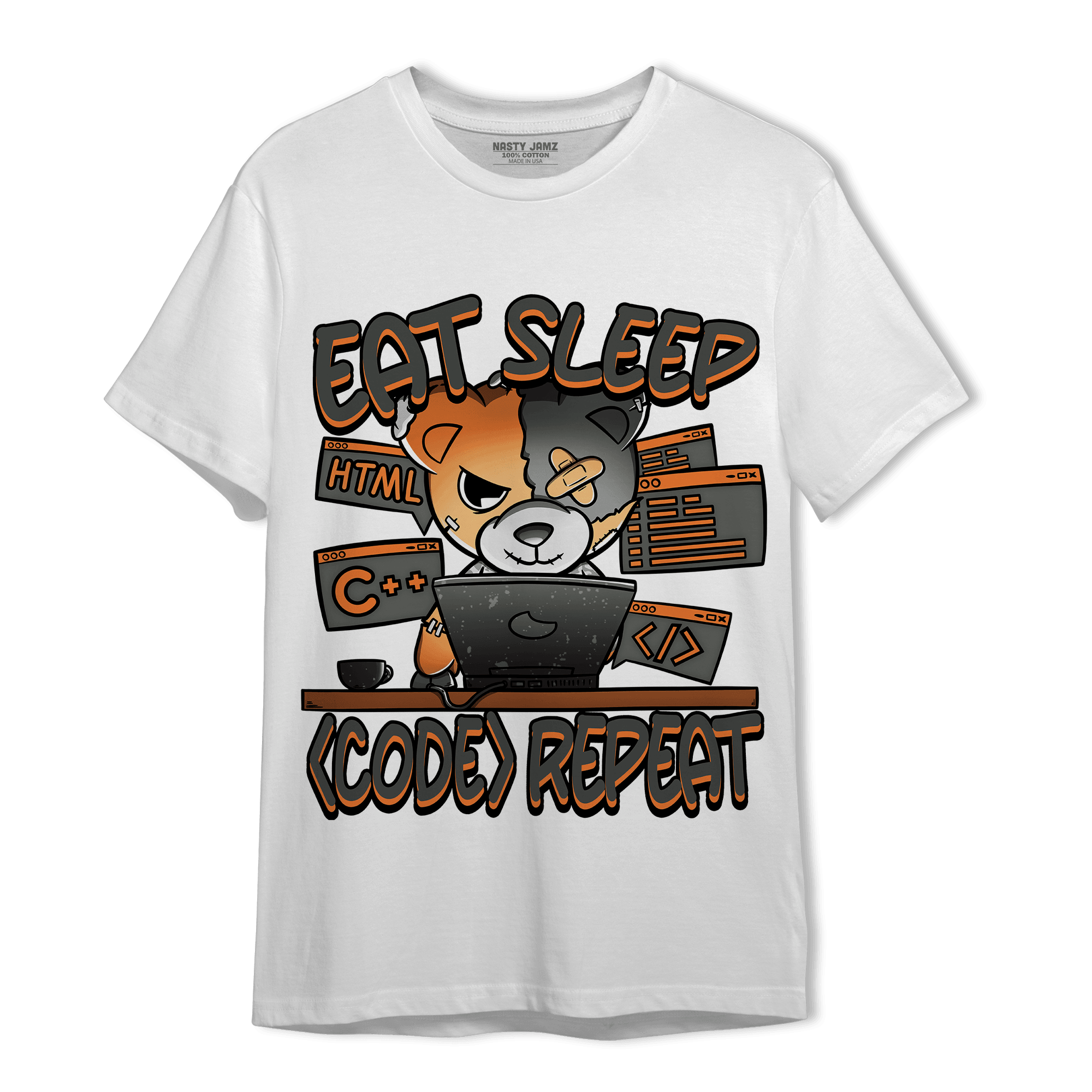 Fear Pack 3s T Shirt Match Eat Sleep Code BER - NastyJamz