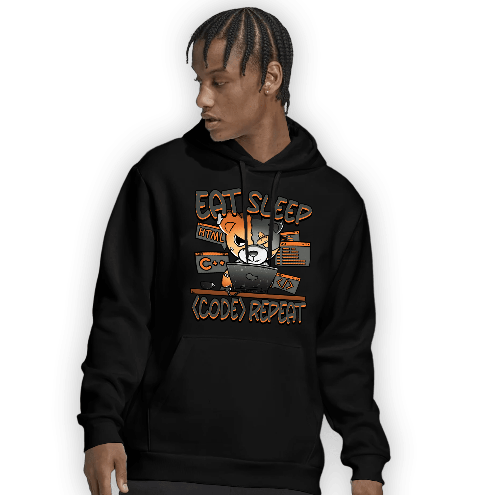 Fear Pack 3s Hoodie Match Eat Sleep Code BER - NastyJamz