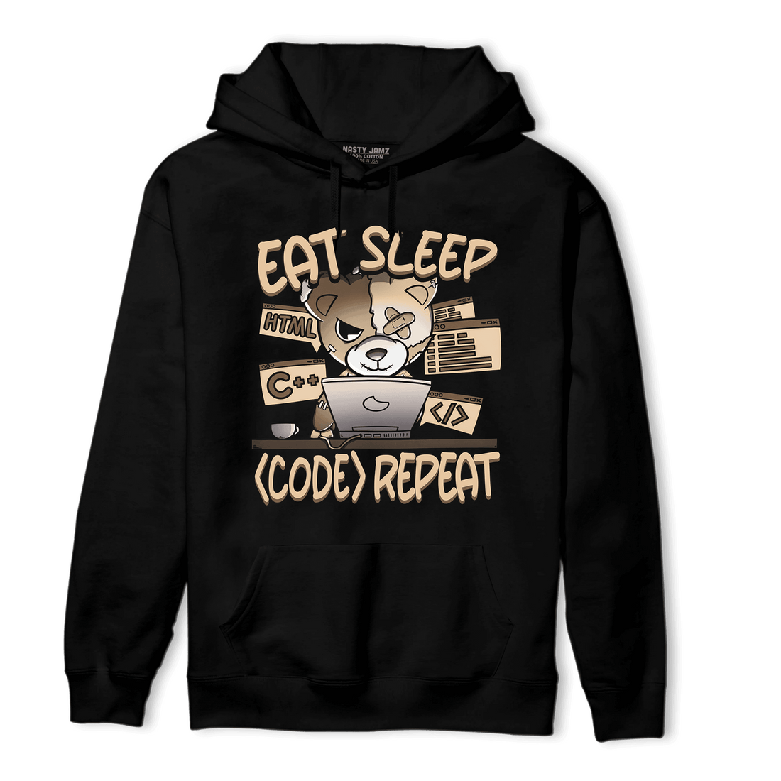 Palomino 3s Hoodie Match Eat Sleep Code BER - NastyJamz