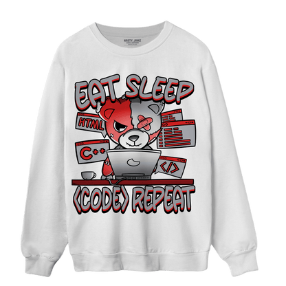 Bred Reimagined 4s Sweatshirt Match Eat Sleep Code BER - NastyJamz