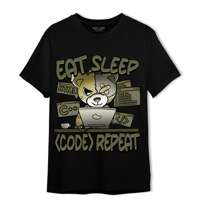 SE Craft Medium Olive 4s T Shirt Match Eat Sleep Code BER - NastyJamz