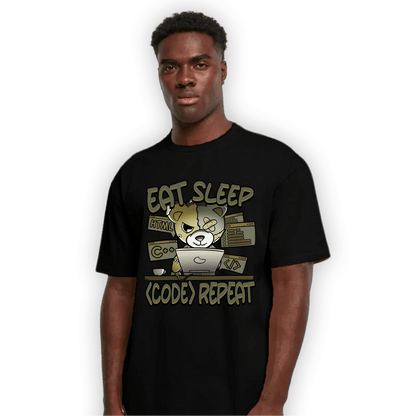 SE Craft Medium Olive 4s T Shirt Match Eat Sleep Code BER - NastyJamz