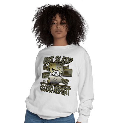 SE Craft Medium Olive 4s Sweatshirt Match Eat Sleep Code BER - NastyJamz