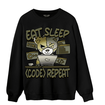 SE Craft Medium Olive 4s Sweatshirt Match Eat Sleep Code BER - NastyJamz