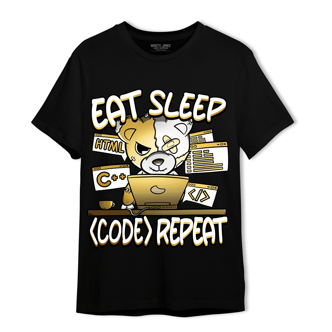 Sail 4s T Shirt Match Eat Sleep Code BER - NastyJamz
