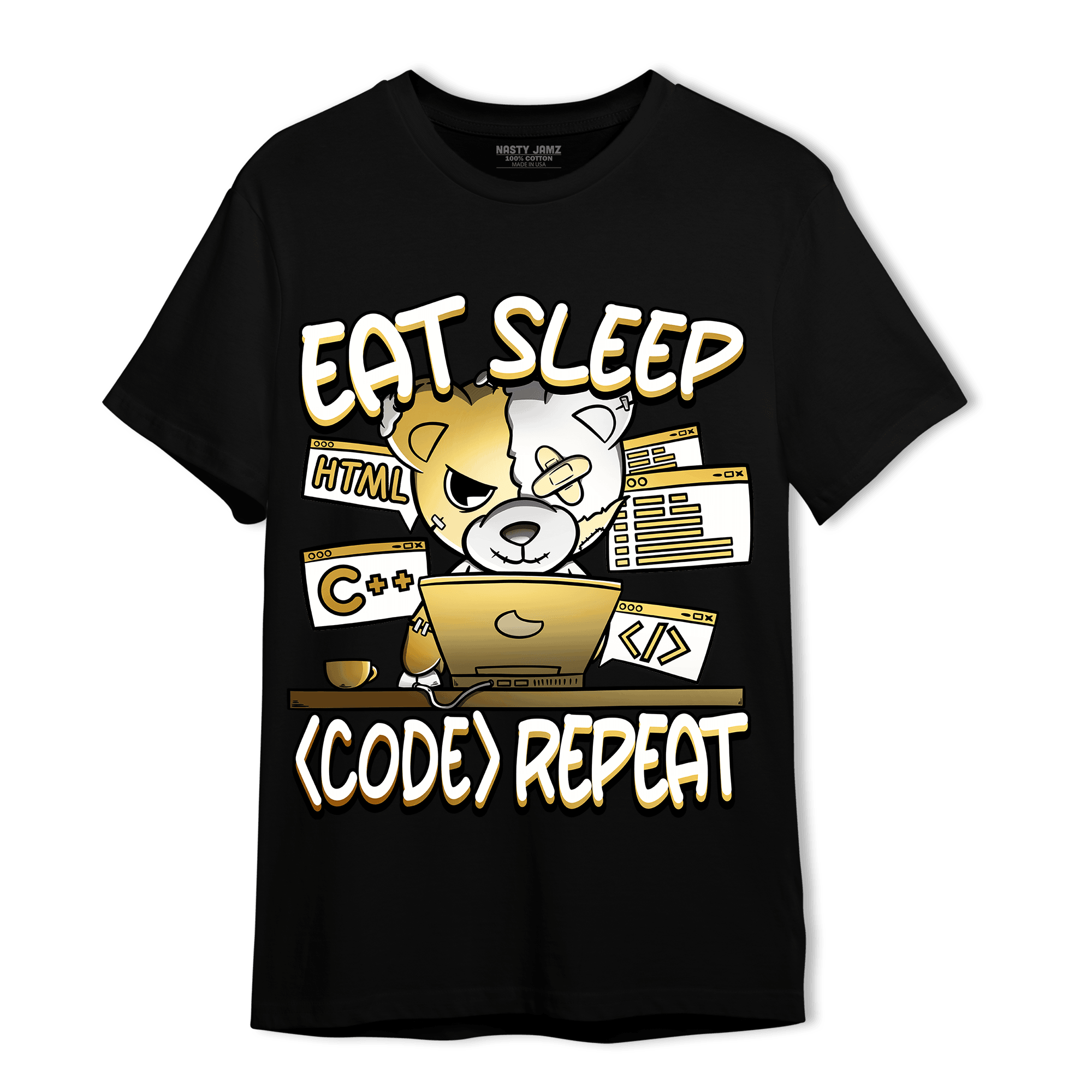 Sail 4s T Shirt Match Eat Sleep Code BER - NastyJamz