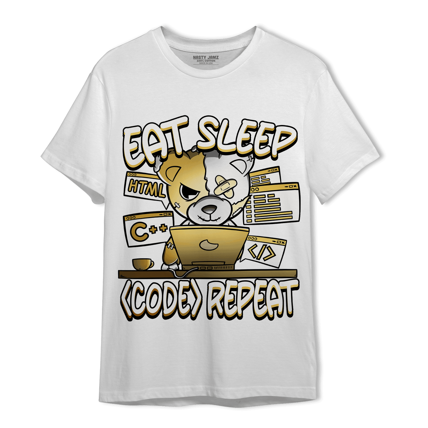 Sail 4s T Shirt Match Eat Sleep Code BER - NastyJamz