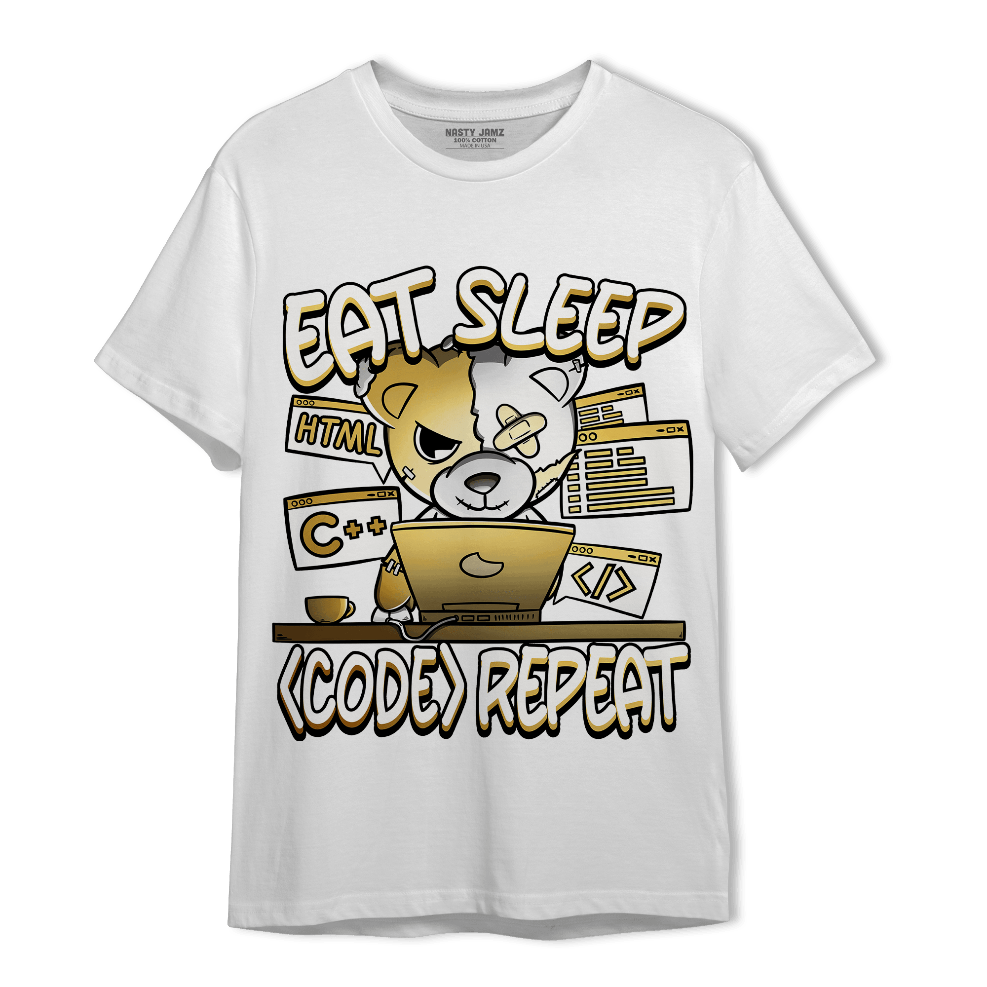 Sail 4s T Shirt Match Eat Sleep Code BER - NastyJamz