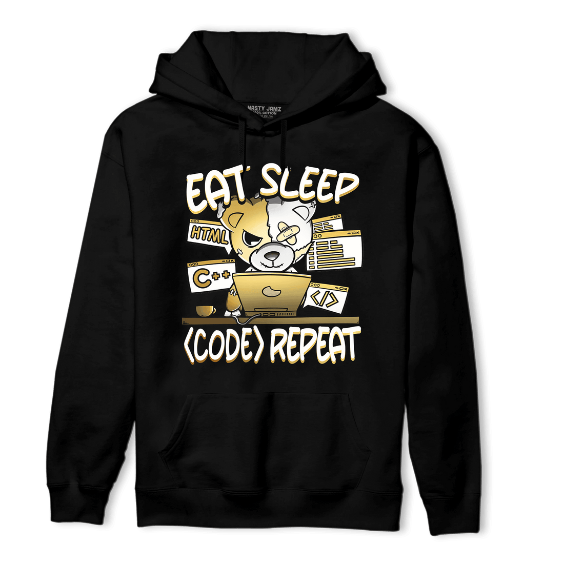 Sail 4s Hoodie Match Eat Sleep Code BER - NastyJamz