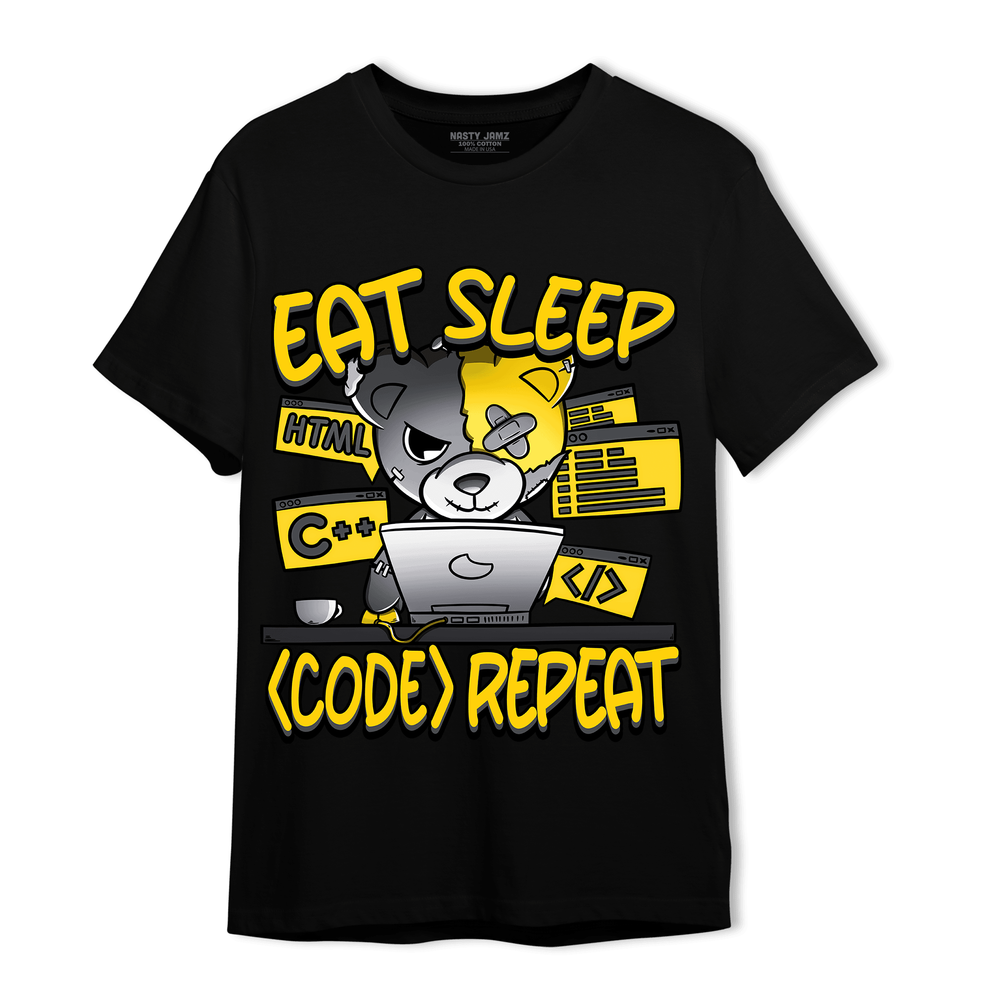 Thunder 4s T Shirt Match Eat Sleep Code BER - NastyJamz