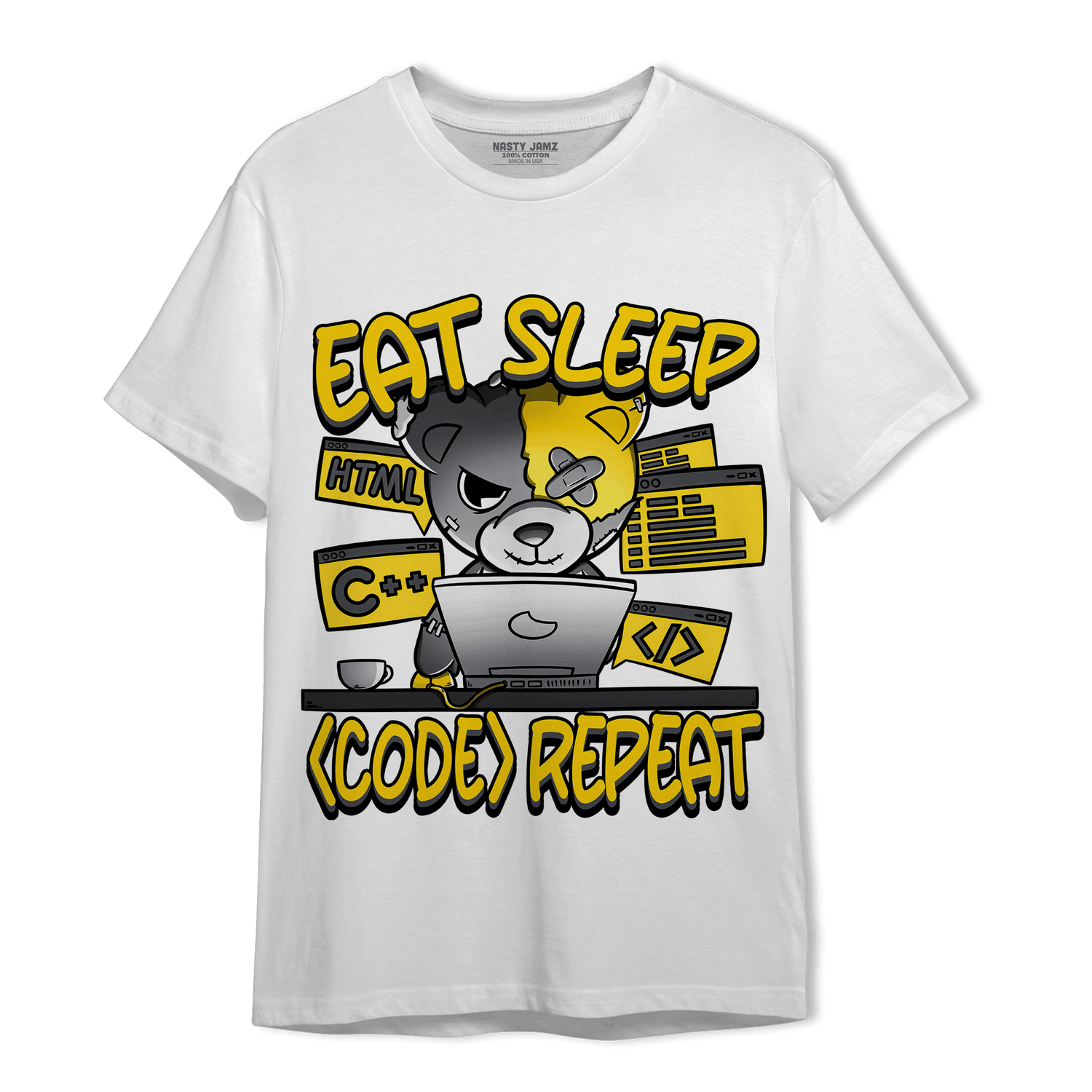 Thunder 4s T Shirt Match Eat Sleep Code BER - NastyJamz