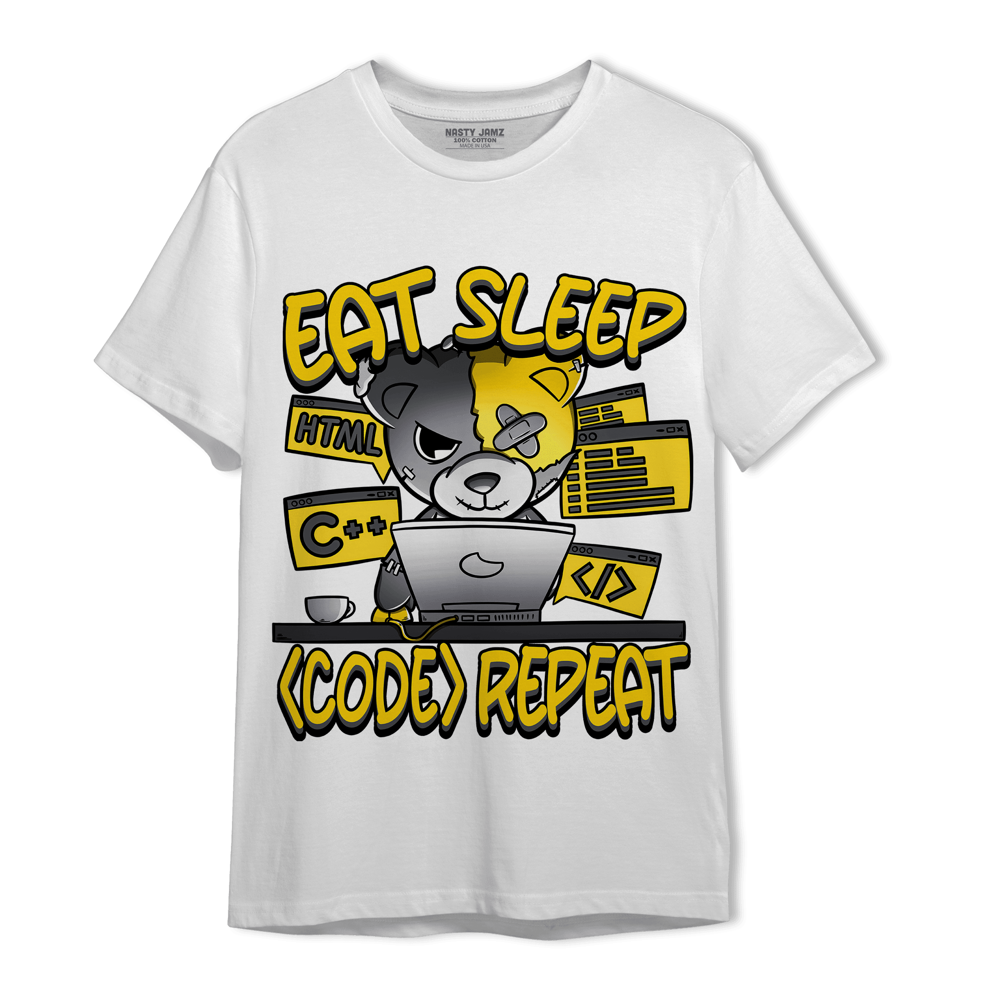 Thunder 4s T Shirt Match Eat Sleep Code BER - NastyJamz
