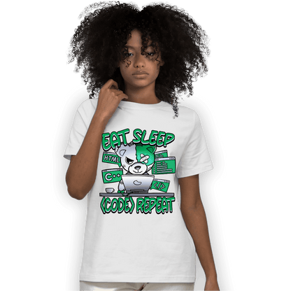 Lucky Green 5s T Shirt Match Eat Sleep Code BER - NastyJamz