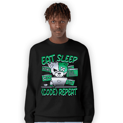 Lucky Green 5s Sweatshirt Match Eat Sleep Code BER - NastyJamz
