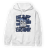 Midnight Navy 5s Hoodie Match Eat Sleep Code BER - NastyJamz