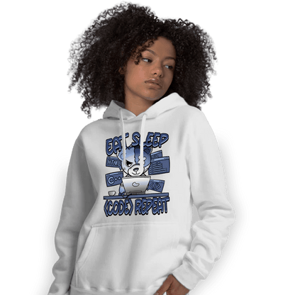 Midnight Navy 5s Hoodie Match Eat Sleep Code BER - NastyJamz