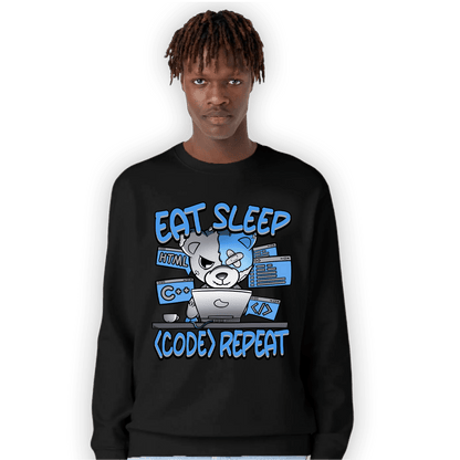 University Blue 5s Sweatshirt Match Eat Sleep Code BER - NastyJamz