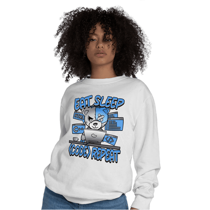 University Blue 5s Sweatshirt Match Eat Sleep Code BER - NastyJamz
