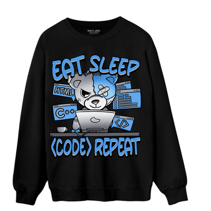 University Blue 5s Sweatshirt Match Eat Sleep Code BER - NastyJamz