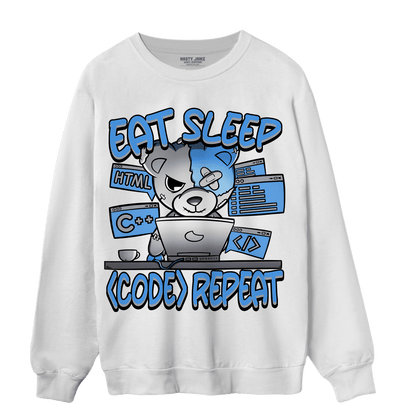 University Blue 5s Sweatshirt Match Eat Sleep Code BER - NastyJamz