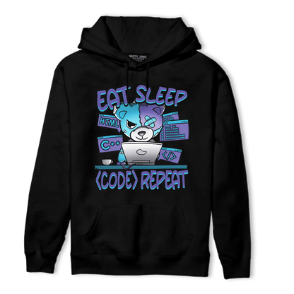 Aqua 6s Hoodie Match Eat Sleep Code BER - NastyJamz