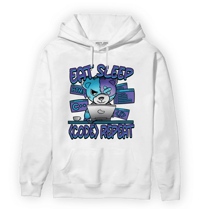 Aqua 6s Hoodie Match Eat Sleep Code BER - NastyJamz