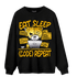 Yellow Ochre 6s Sweatshirt Match Eat Sleep Code BER - NastyJamz