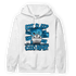 Powder Blue 9s Hoodie Match Eat Sleep Code BER - NastyJamz