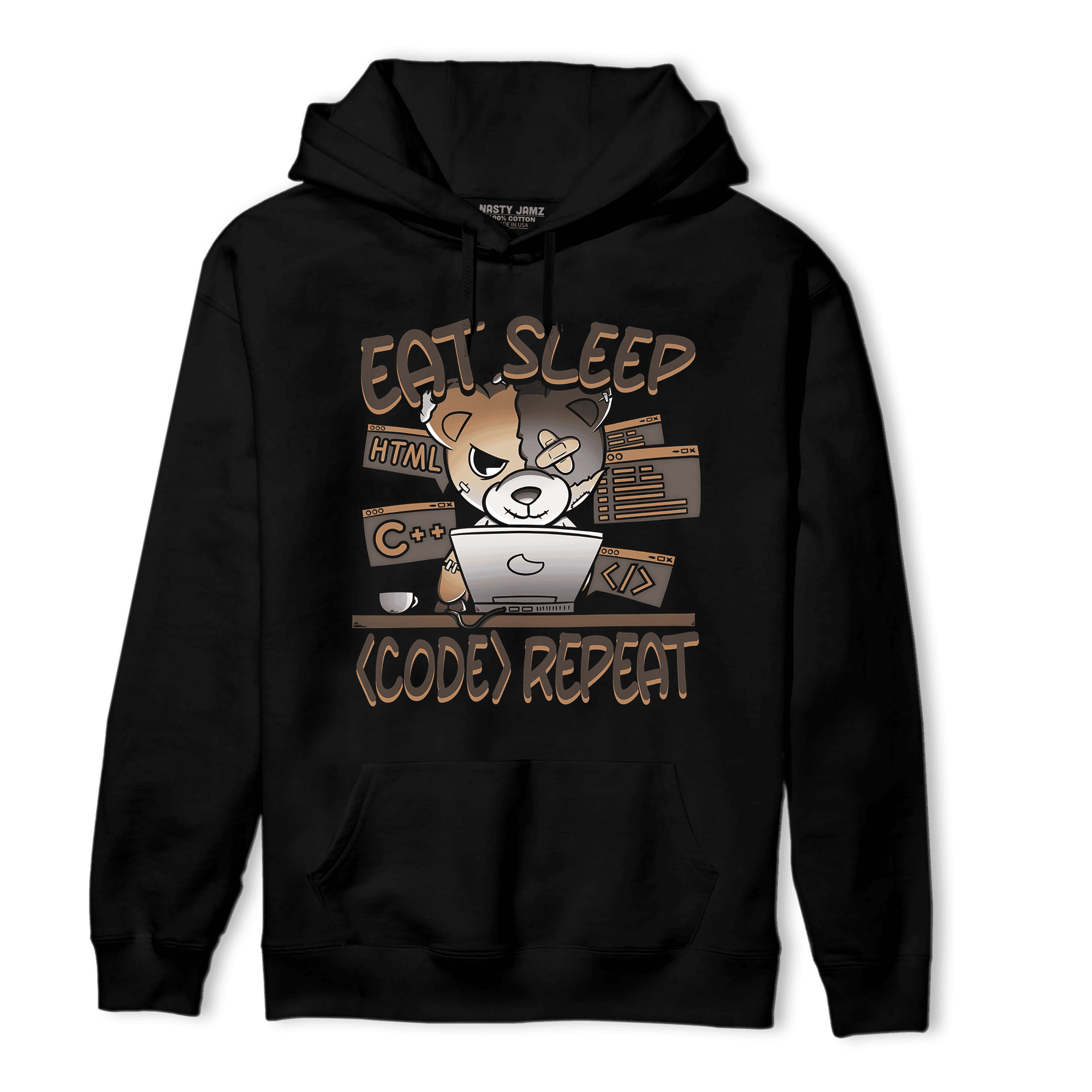 Jumpman Jack Hoodie Match Eat Sleep Code BER - NastyJamz